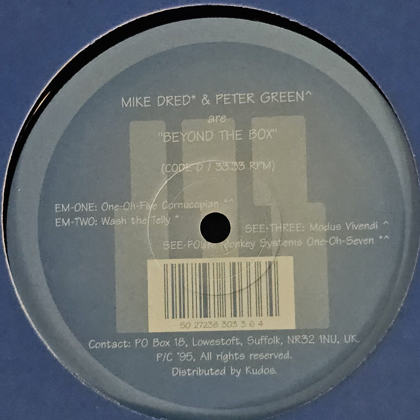 Mike Dred & Peter Green - Beyond The Box (Sleeve VG+ / Vinyl VG+) 1995 UK