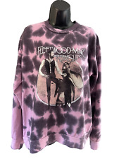 Fleetwood Mac Graphic Band Crewneck Womans Large Pink/Black Tie Dye Long Sleeve picture