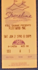 FLEETWOOD MAC SHORELINE VINTAGE TICKET STUB JUN 2 1990 FINE CONDITION picture