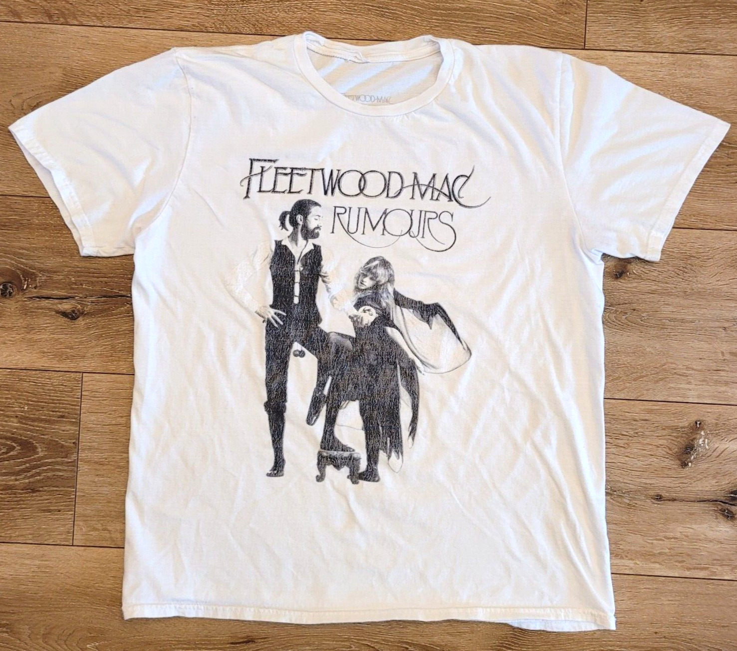 Fleetwood Mac Rumors Album Cover Concert Gypsy Music Unisex T Shirt Size Large L