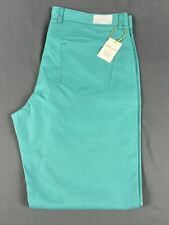 Peter Millar Golf Pants Crown Sport eb66 Performance 38 x 32 Green NWT MSRP $158 picture