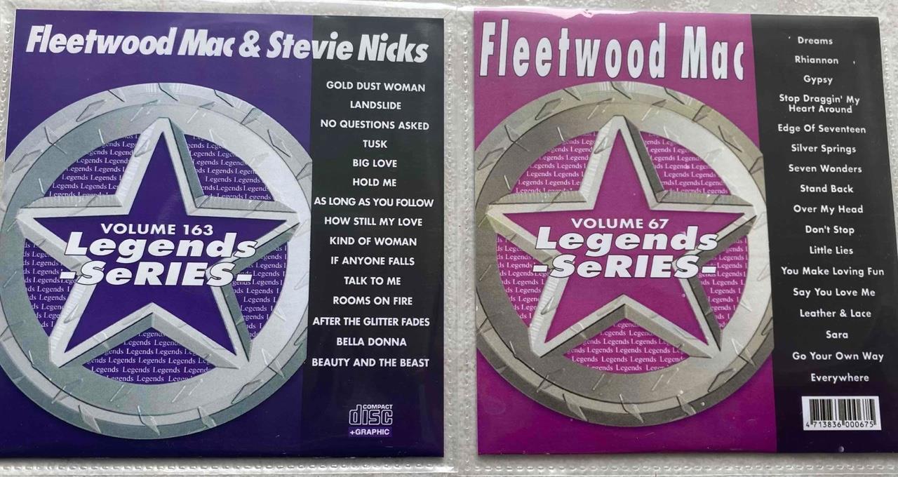 2 CDG KARAOKE LEGENDS FLEETWOOD MAC & STEVIE NICKS DISCS ROCK OLDIES CD+G