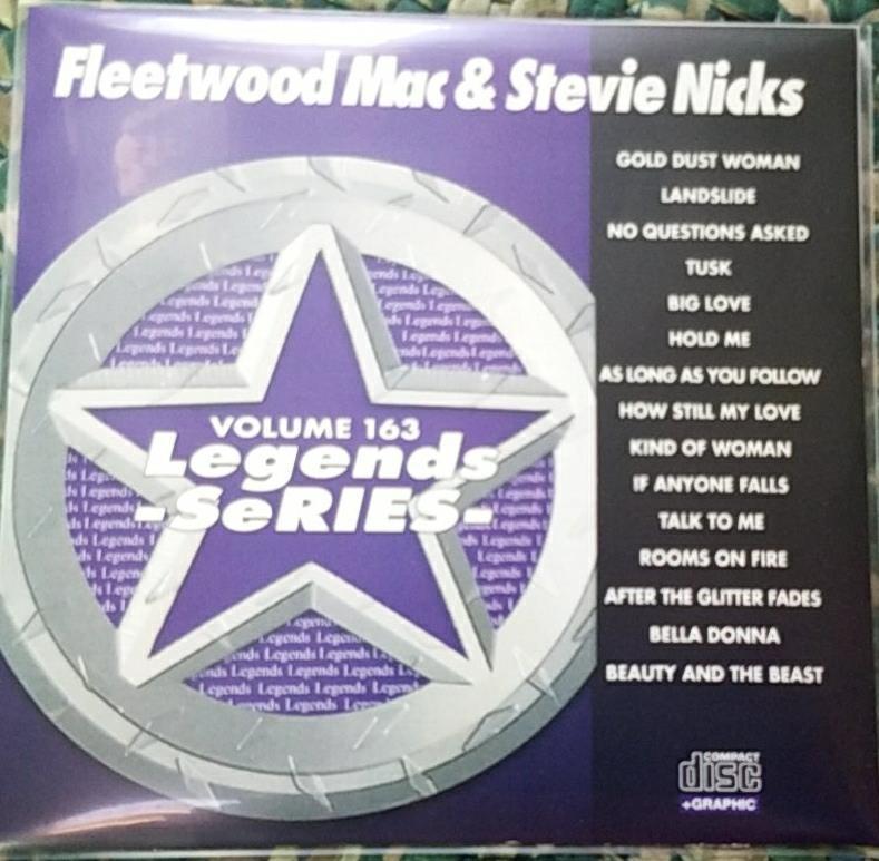 LEGENDS KARAOKE CDG FLEETWOOD MAC & STEVIE NICKS #163 OLDIES POP 15 SONGS CD+G