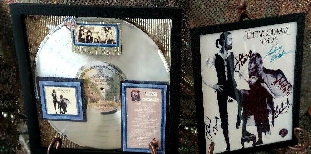 Fleetwood Mac RUMOURS (Stevie Nicks) Platinum Award + Photo of Group