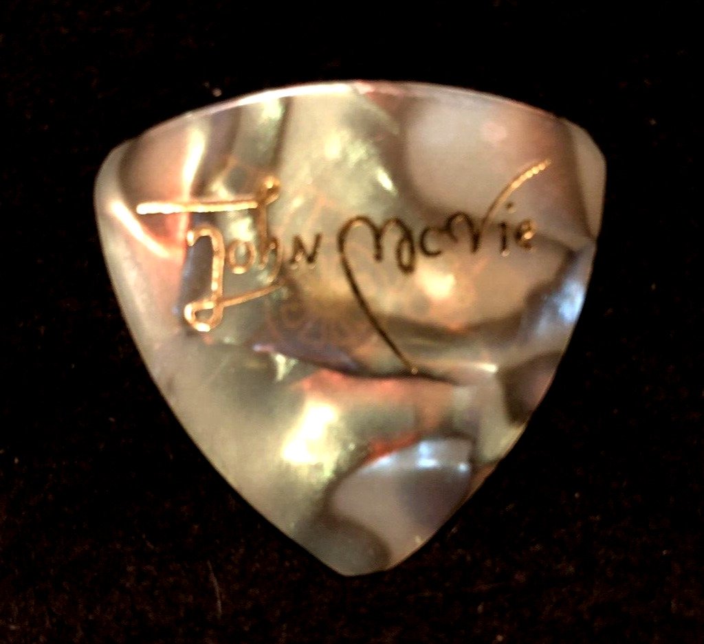 Fleetwood Mac John McVie Guitar Pick with Cannon on Back