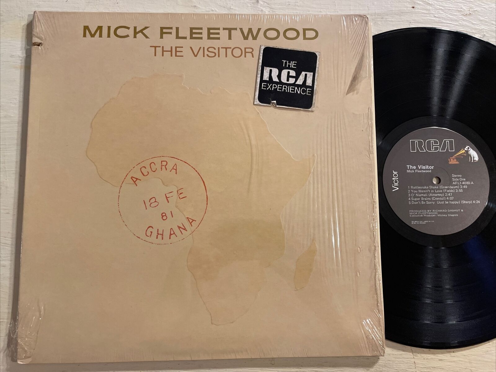 Mick Fleetwood The Visitor LP RCA 1st USA Press + Inner & Shrink M-