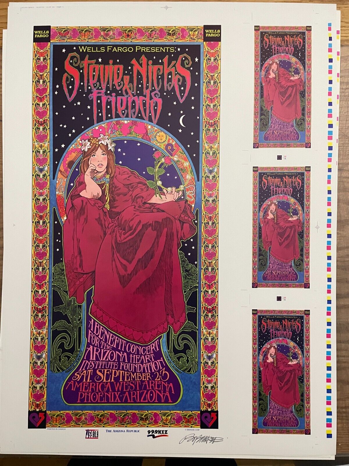 Stevie Nicks and Friends 2000 UNCUT Concert Poster Don Henley Sheryl Crow