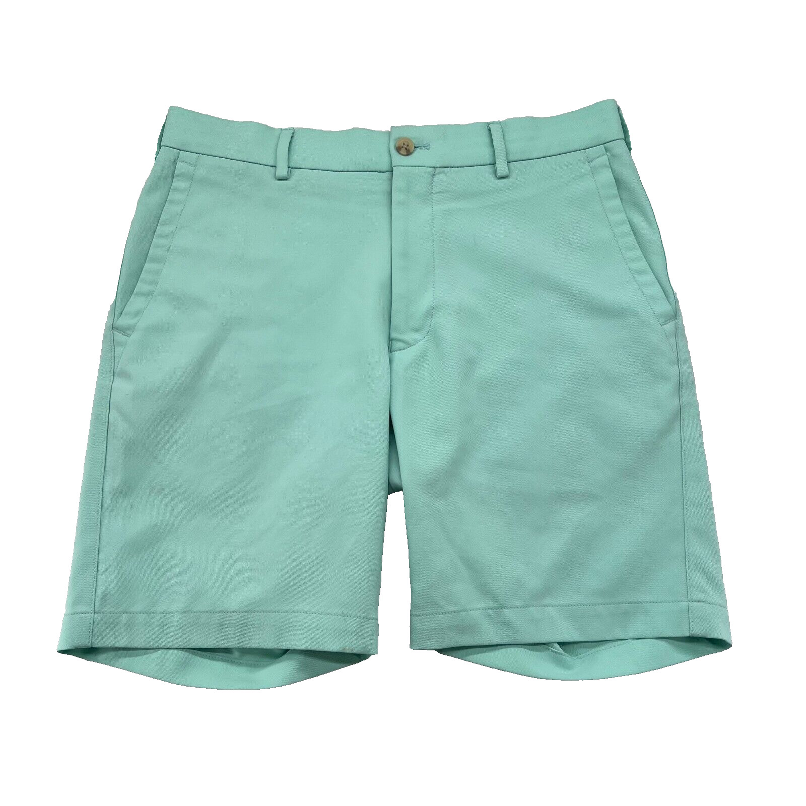 Peter Millar Chino Shorts Men’s Performance Casual Teal Green Size 30 *FLAWS*