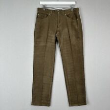 Peter Millar Mens Pants 32 Green Superior Soft Corduroy Classic Fit Minimalist picture