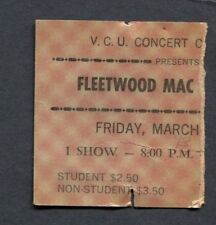 Original 1973 Fleetwood Mac Tempest Concert Ticket Stub Richmond Virfginia VCU picture