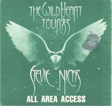 STEVIE NICKS 1983 WILD HEART TOUR/ ALL AREA ACCESS / GREEN BACKSTAGE PASS  / NMT picture