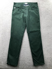 PETER MILLAR Mens 33/32 Pine Green eb66 Performance Five-Pocket Casual Golf Pant picture