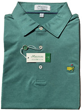 2024 Masters Peter Millar Augusta Green Solid Large L Men’s New Golf Polo Shirt picture