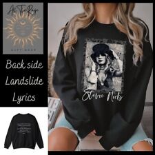 Stevie Nicks Shirt Landslide Lyrics On Back Side Unisex Gift picture