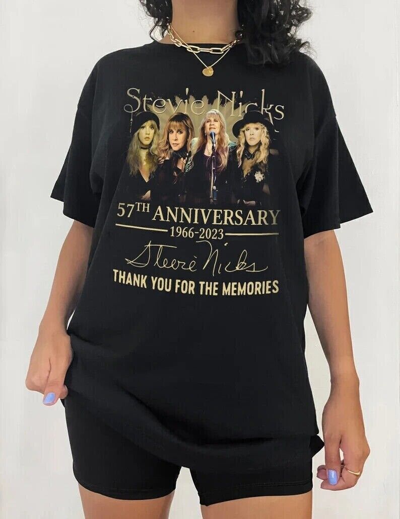 Stevie Nicks 57th Anniversary Signature Shirt, Vintage Stevie Nicks shirt