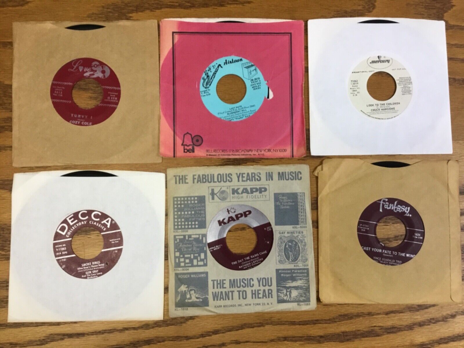 Lot of 30 1950's 1960's 1960's Jazz 45 rpm Vinyl Records