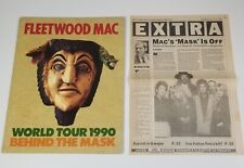 FLEETWOOD MAC BEHIND THE MASK WORLD TOUR 1990 PROGRAM CONCERT BOOK + NEWS PAGE picture