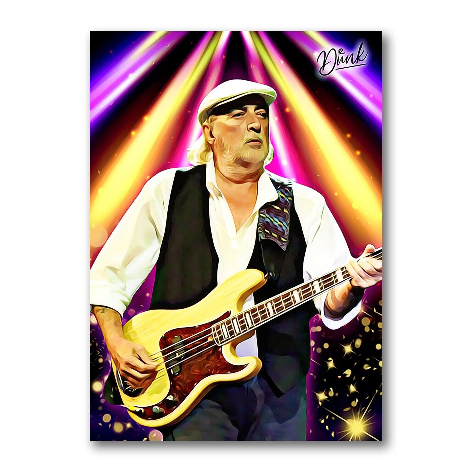 John McVie Fleetwood Mac Headliner Sketch Card Limited 01/30 Dr. Dunk Signed