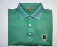 Men's S Peter Millar Summer Comfort Pine Valley Golf Club Solid Green Polo Shirt picture