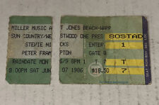 6/7/86 Stevie Nicks Peter Frampton Concert Ticket Stub Jones Beach NY x2 Lot Set picture