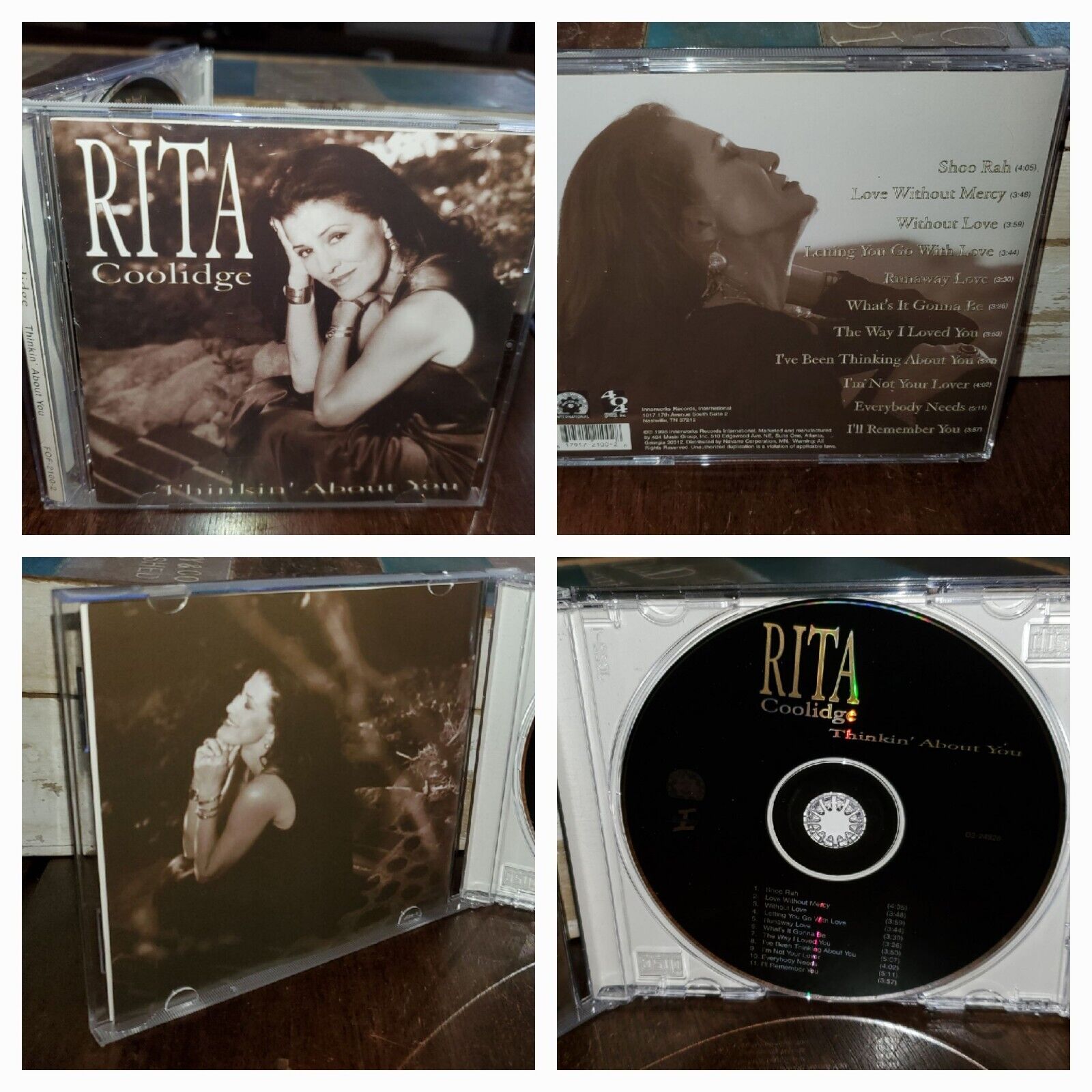 RITA COOLIDGE CD THINKIN' ABOUT YOU BEKKA BRAMLETT LETTING YOU GO WITH LOVE 1998