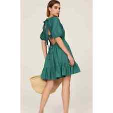 Peter Som Green Cotton Mini Dress size 10 picture