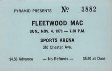 FLEETWOOD MAC 1973 TOUR UNUSED SPORTS ARENA / ATLANTA CONCERT TICKET / NM 2 MNT picture