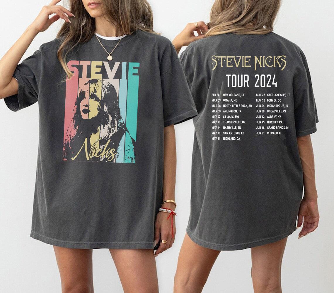 90s Stevie Nicks Concert double-sided Shirt  Stevie Nicks 2024 Tour sweatshirts