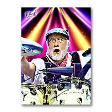 Mick Fleetwood Mac Headliner Sketch Card Limited 05/30 Dr. Dunk Signed picture