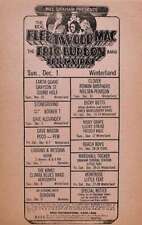 Dickey Betts Fleetwood Mac Concert Menu Handbill Randy Tuten 1974 The Kinks A... picture