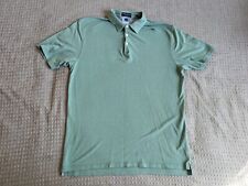 Peter Millar Polo Shirt Men Large Aqua Green Perfect Pique Short Sleeve Stretch picture