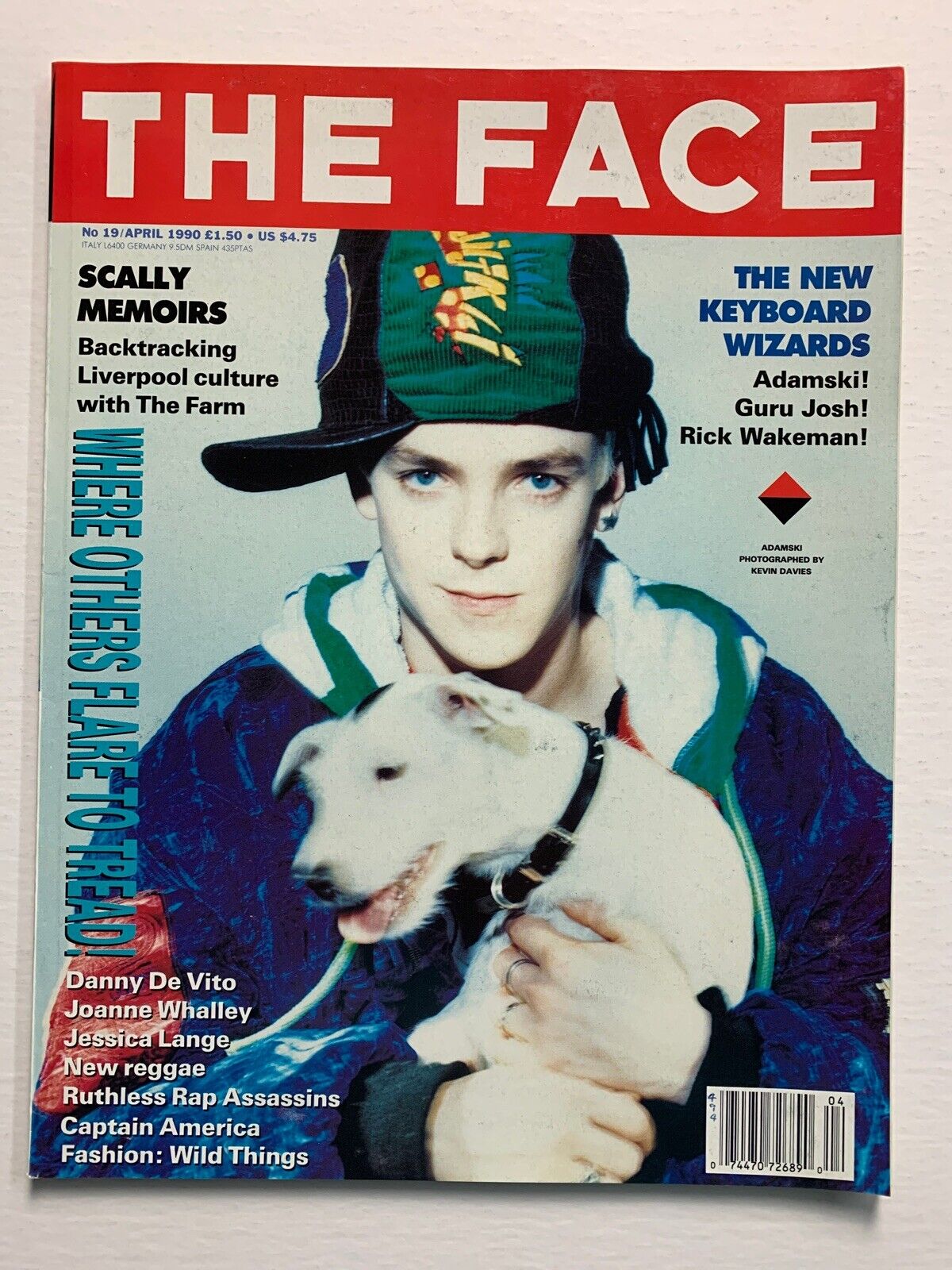 THE FACE Magazine April 1990 - Rick Wakeman, Danny De Vito