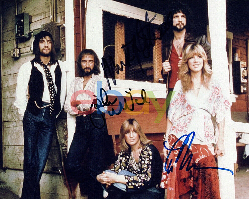 Fleetwood Mac Signed Autograph 8x10 Photo reprint