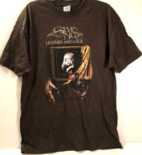 STEVIE NICKS Tour 2005 Leather and Lace Double Sided Concert Brown T-Shirt L picture