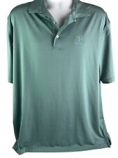 Peter Millar Summer Comfort Green Striped Golf Polo Size XL picture