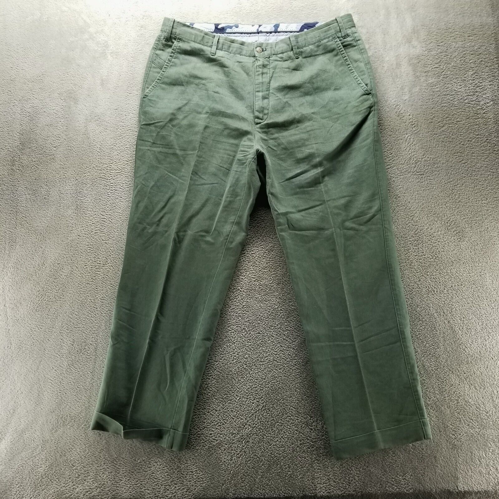 Peter Millar Golf Pants Mens 38x29 Green Chinos Linen Straight Preppy Twill