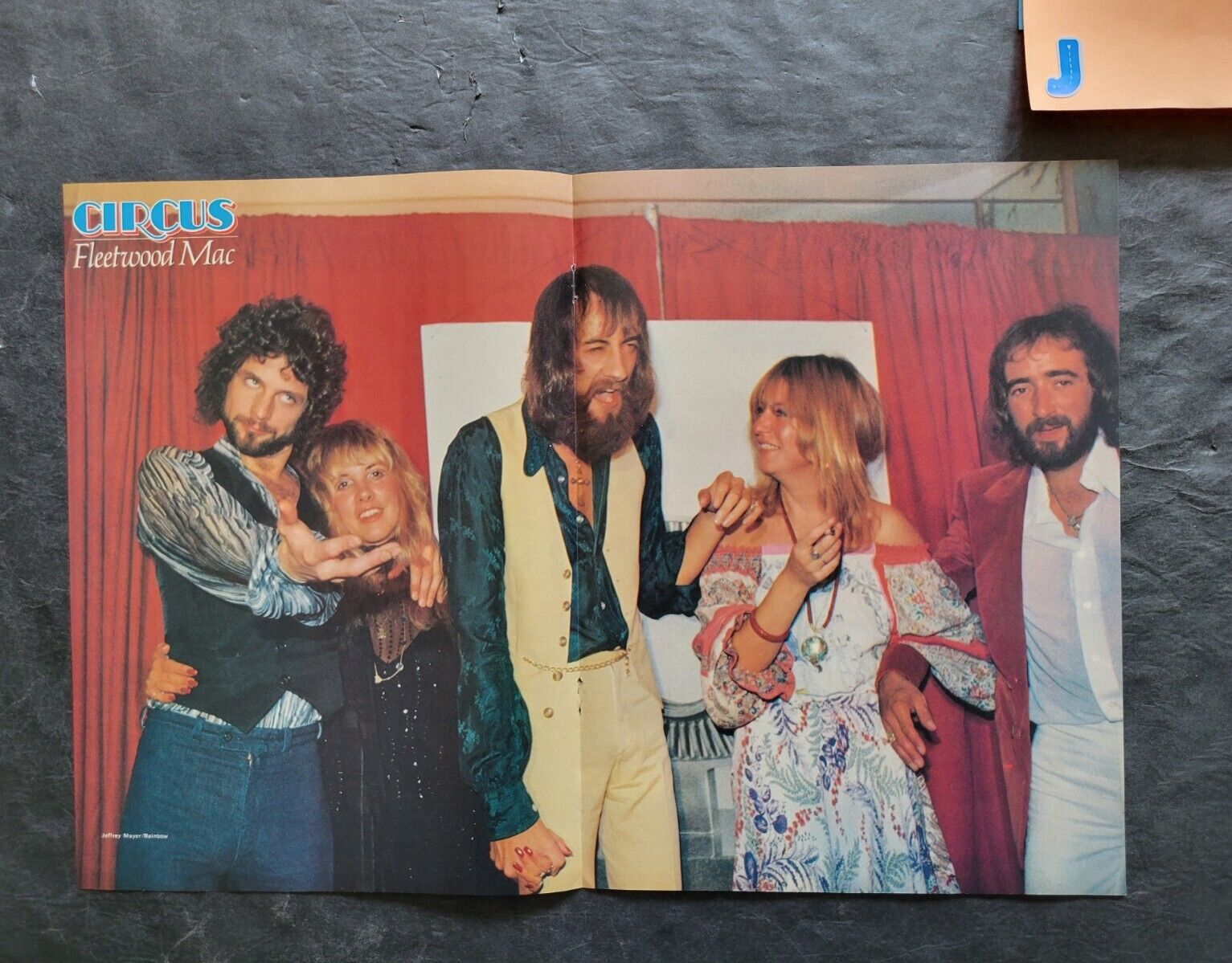 Fleetwood Mac Circus Magazine Centerfold Vintage 1977