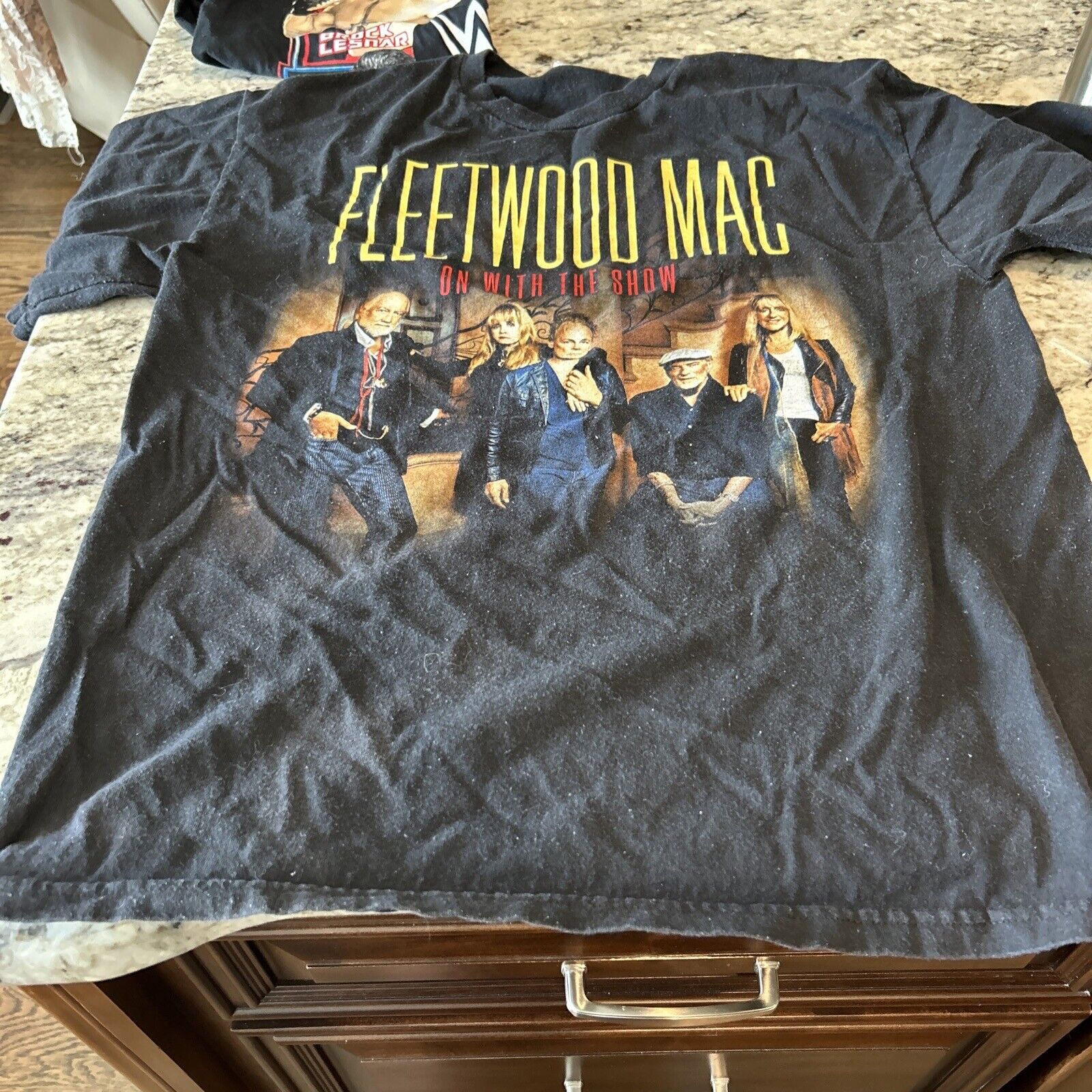 Fleetwood Mac World Tour 2014 2015 On With The Show Concert T-Shirt Black Large