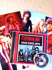 FLEETWOOD MAC Nicks vtg BUTTON / PIN & PIX + free Rare CD 1979 Boston TUSK. picture