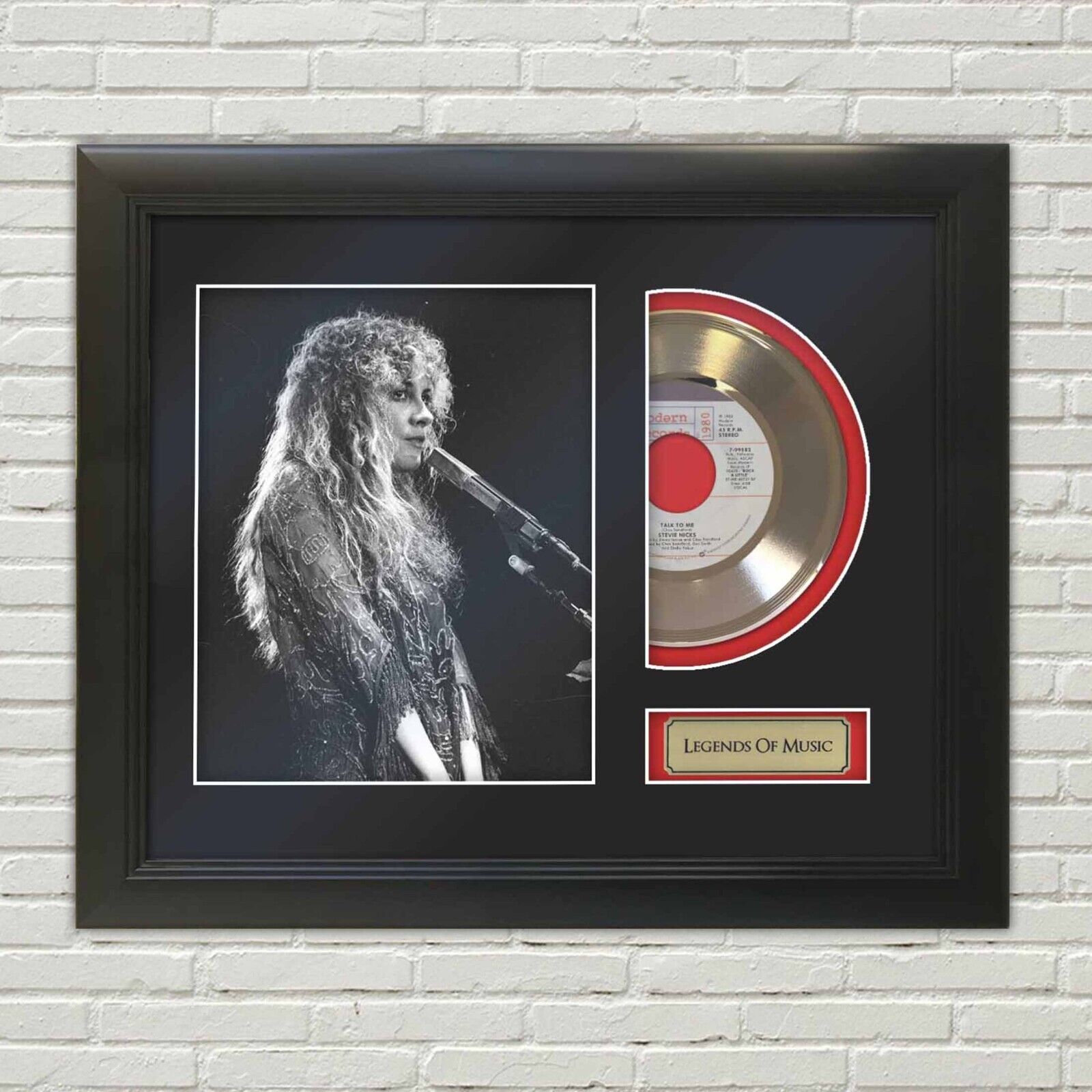 Stevie Nicks Fleetwood Mac Legends of Music Gold Record Display