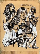 RARE Vintage 1979 K. CHILLIS ~ Fleetwood Mac ~ Orig. Silkscreen Art Poster Print picture