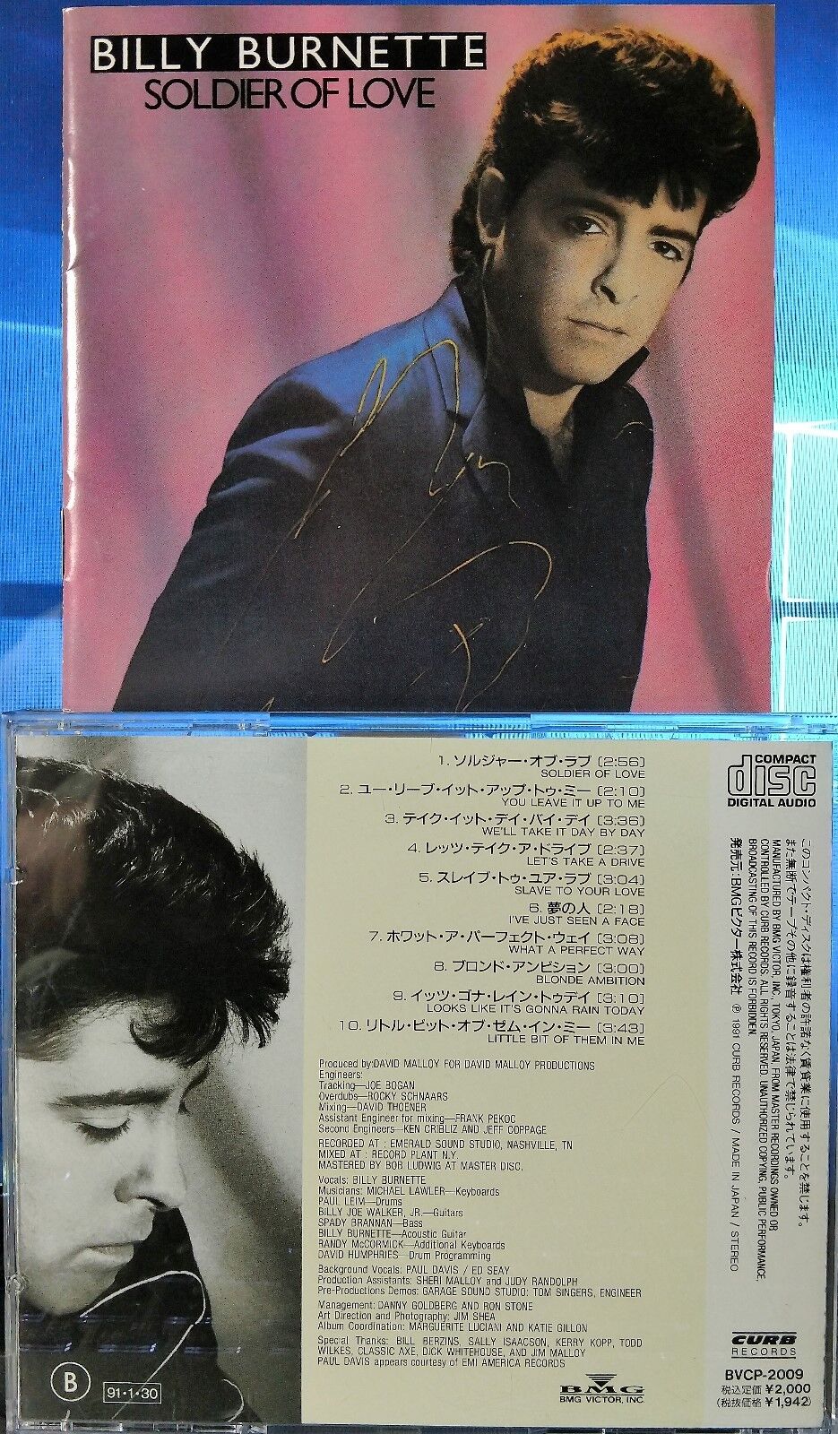 Billy Burnette - Soldier Of Love (CD, 1991, Curb Records, Japan) EXTREMELY RARE