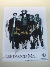Fleetwood Mac Signed Photo Christine McVie Stevie Nicks Autographed B & W w COA picture