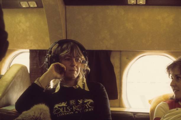 Singer Christine Mcvie Boards Their Private Jet 1975 OLD PHOTO 3