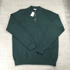 New Peter Millar Sweater Mens Extra Large Parkway Textured 3-Button Mock Neck picture