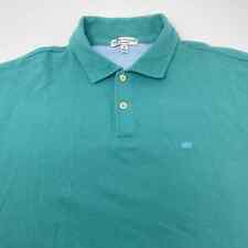 Peter Millar Medium Crown Finish Bluish Green Short Sleeve Polo Shirt picture