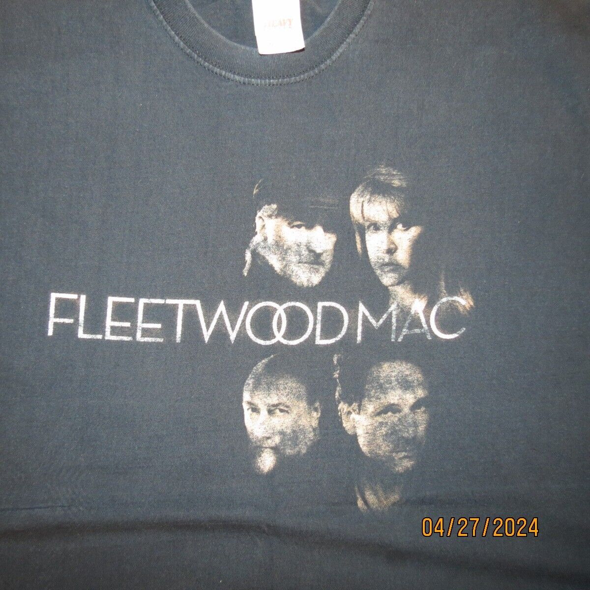 Fleetwood Mac 2009 Unleashed Tour Black T-Shirt Mens Unisex Size 2XL