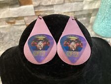 Fleetwood Mac Gypsy Rose Gold Leather Earrings picture
