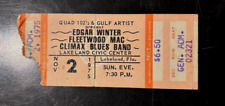 1975 FLEETWOOD MAC EDGAR WINTER CLIMAX BLUES BAND Concert Ticket Stub FLORIDA FL picture
