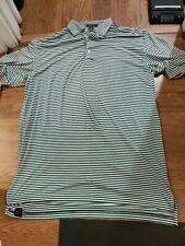 Peter Millar Summer Comfort Golf Polo Size Large Striped Green White  picture